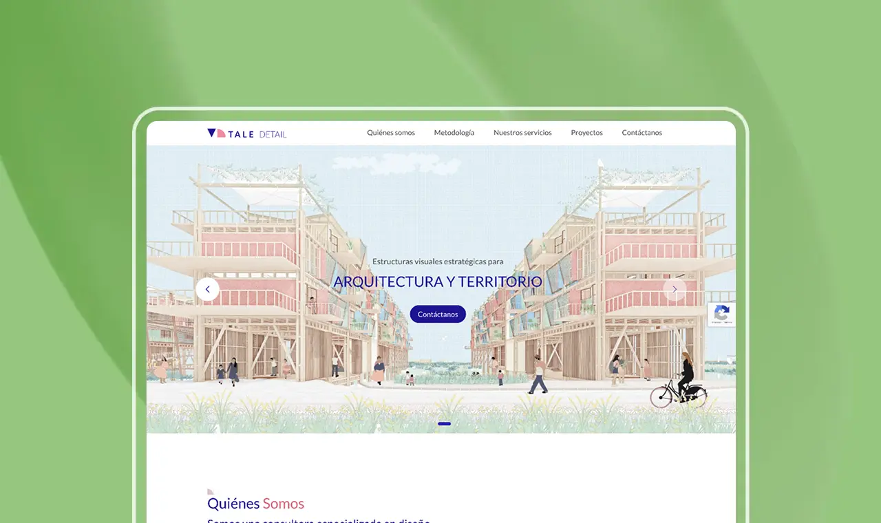 Tale detail - Landing Page